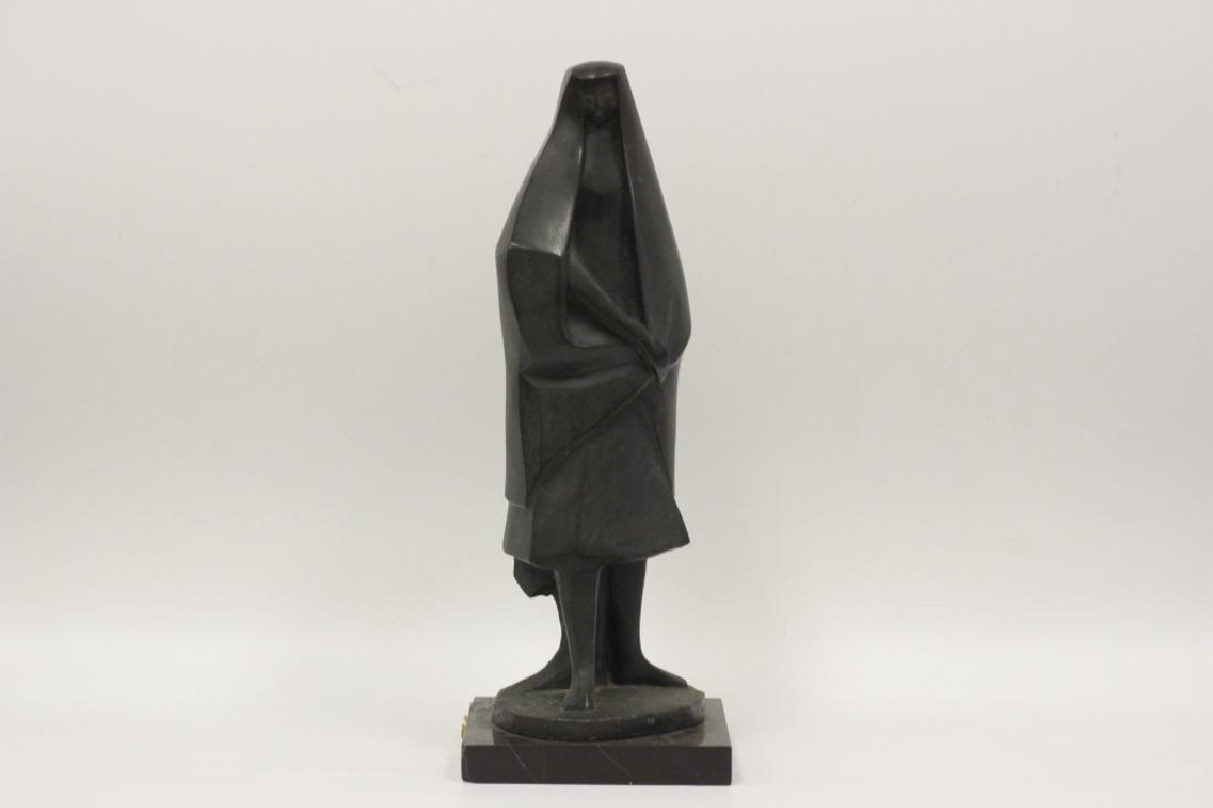 Mexican Bronze Statue Initialed M.B. & Dated 1967 (1 of 4)