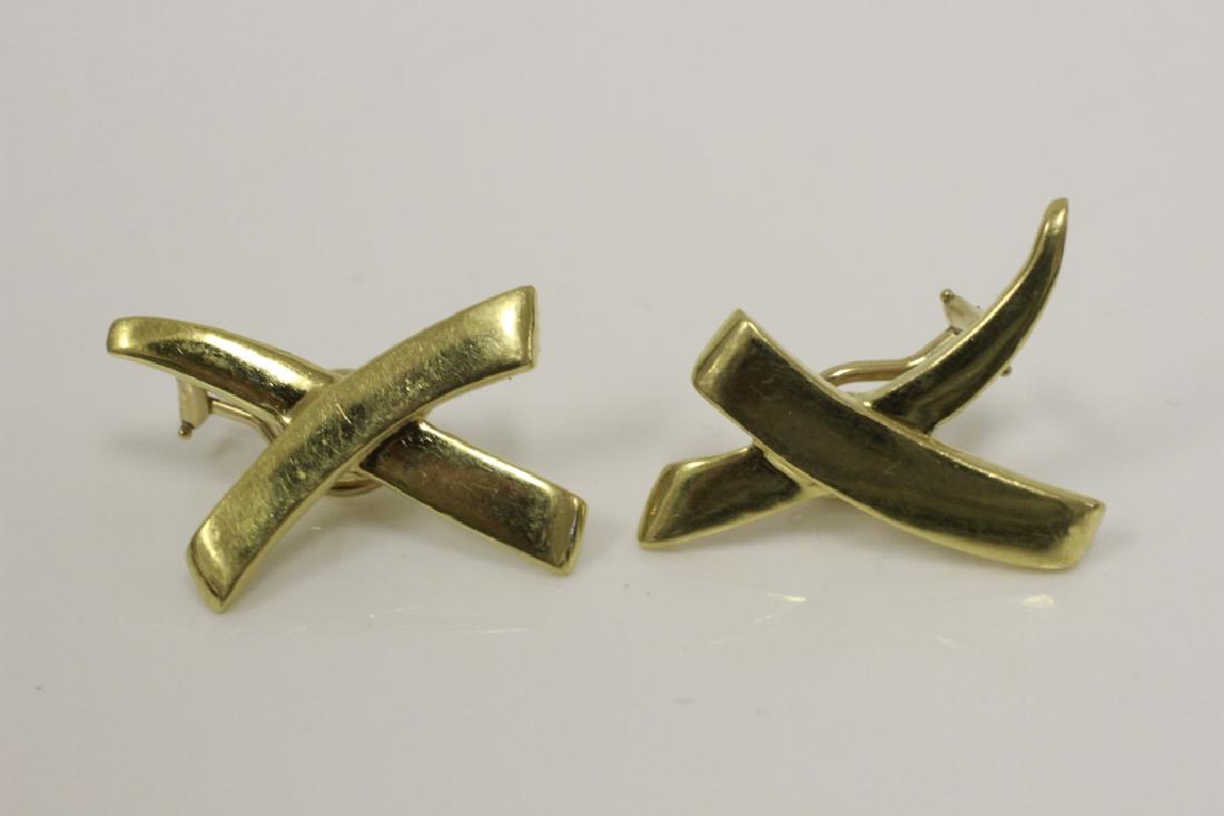 Tiffany & Co. Paloma Picasso 18K Gold Large Earrings (1 of 4)