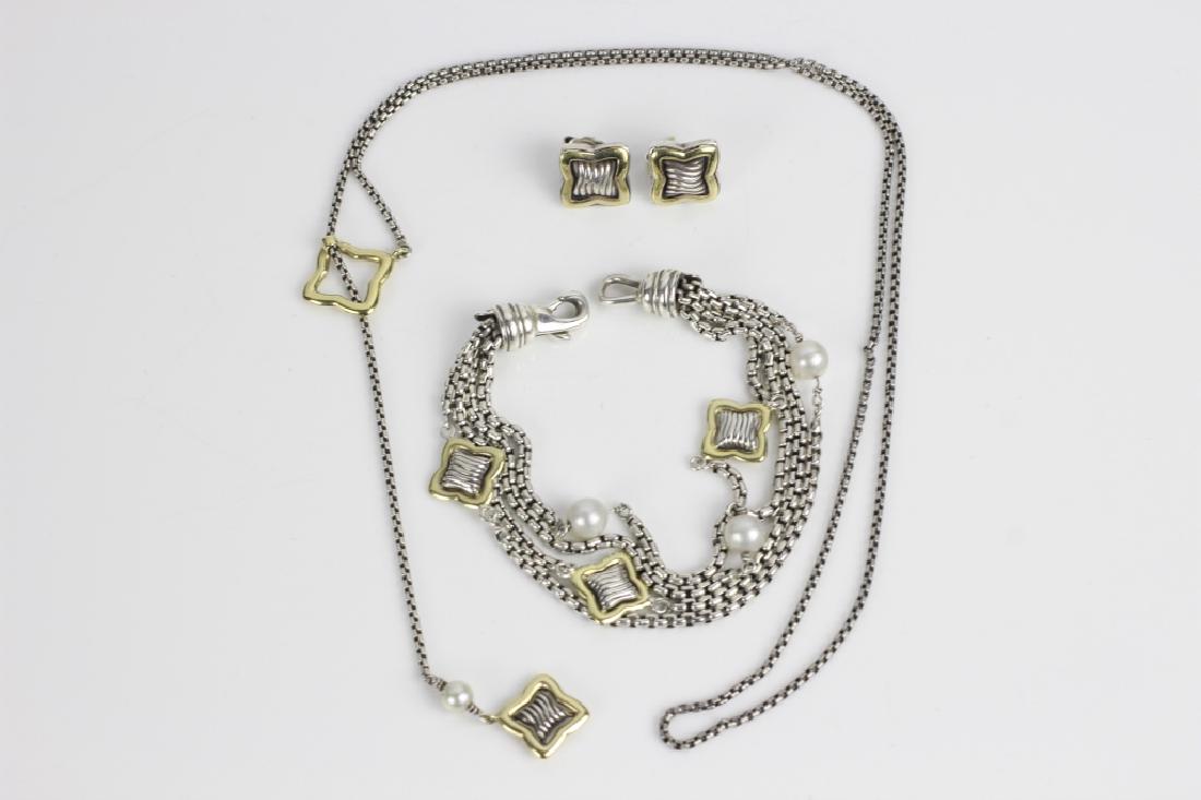 3pc Set of David Yurman18k Gold & Sterling Jewelry (1 of 7)