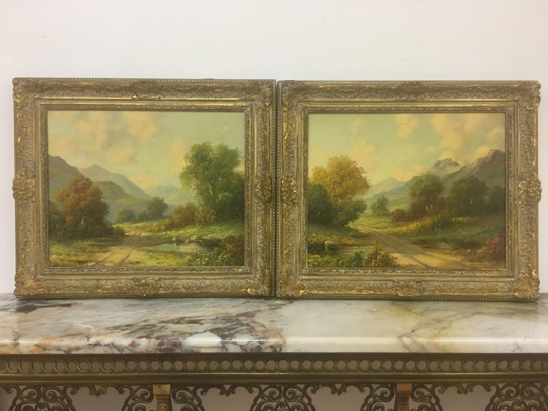 Paul Wesley, New York (1881-1978) 2 O/C Paintings (1 of 9)