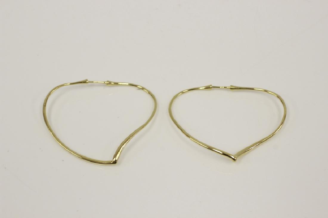 18K Gold Tiffany & Co Elsa Peretti Heart Earrings (1 of 2)