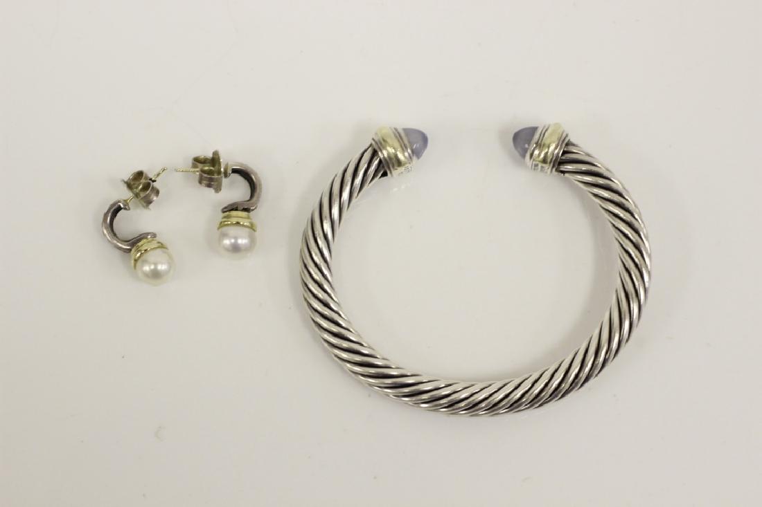 2pc Lot of David Yurman 14K Gold &Sterling Silver (1 of 5)
