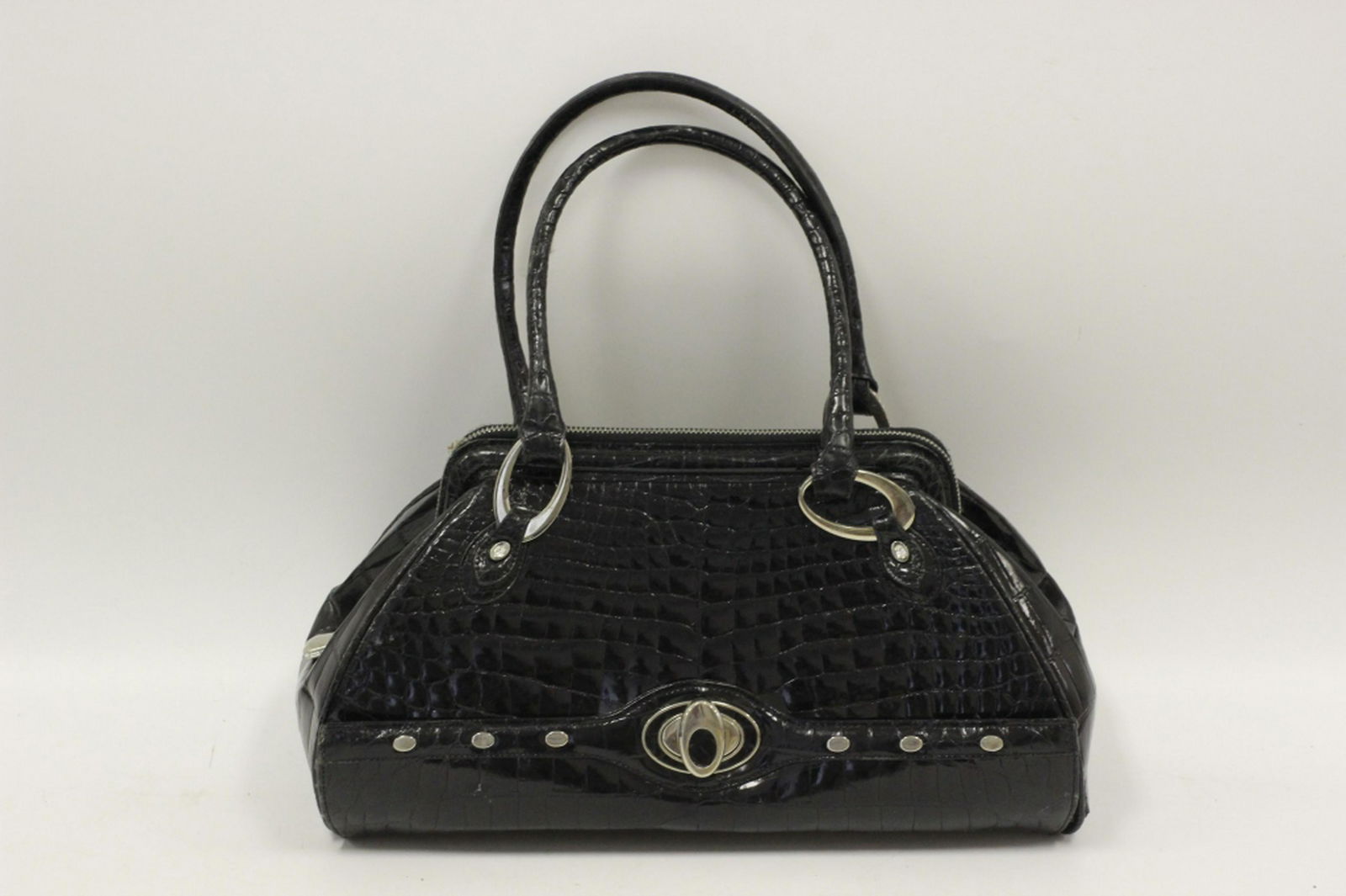 Vintage Judith Leiber Embossed Leather Handbag (1 of 6)