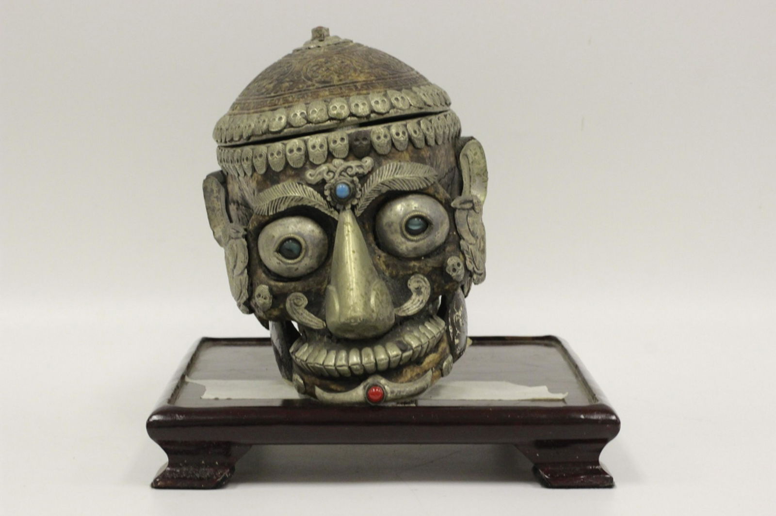 Rare Tibetan Offering Tantric Skull Cup (1 of 8)
