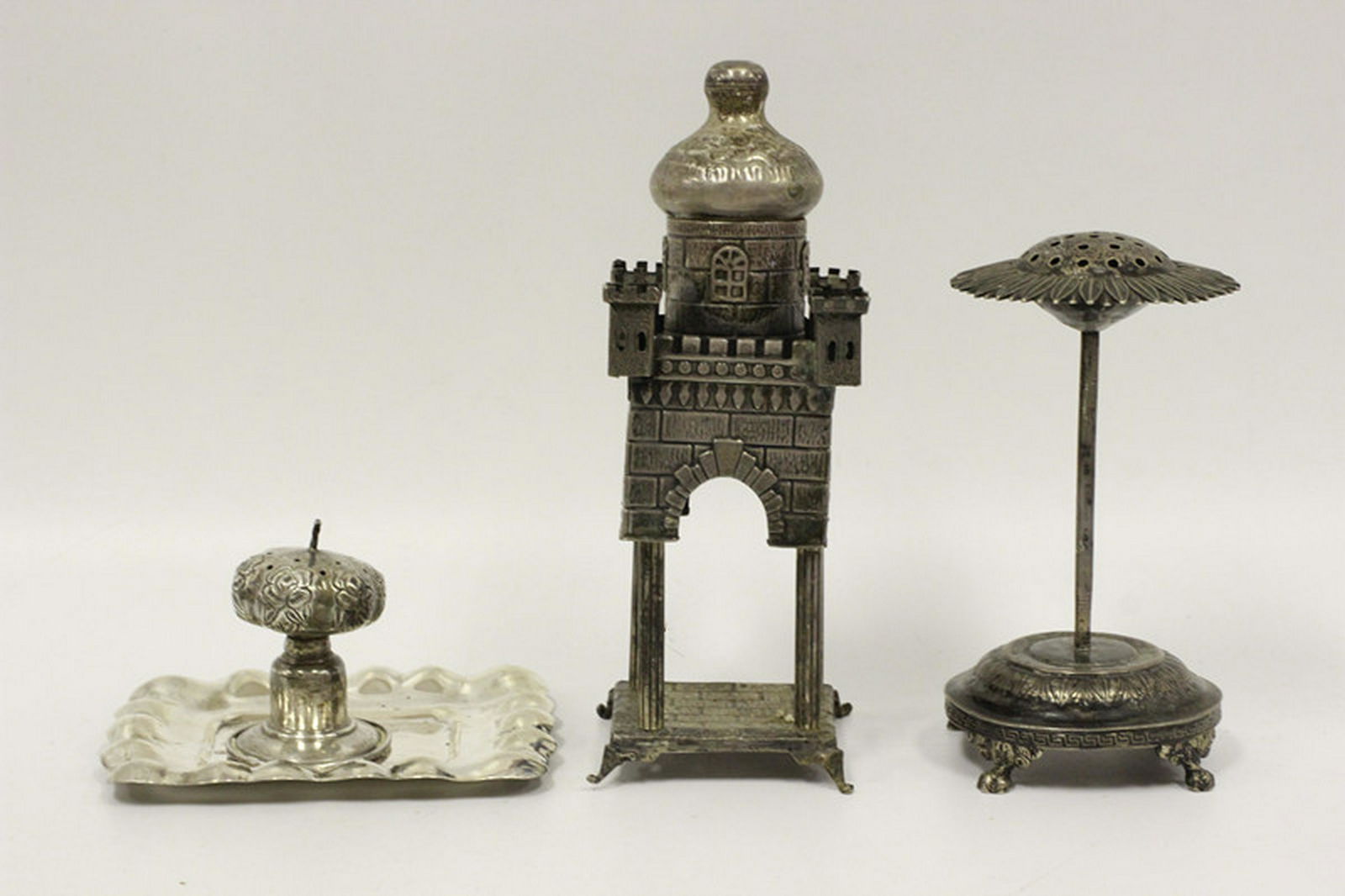 4pc 19thC Continental Silver Judaica Lot (1 of 8)