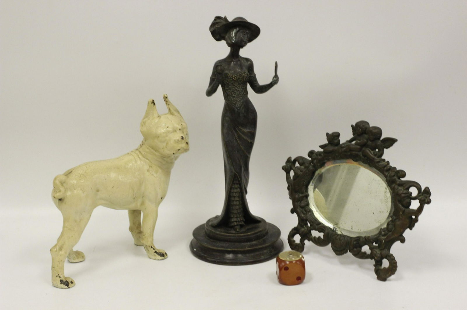 4pc Lot Including Metal Dog Door Stop (1 of 5)