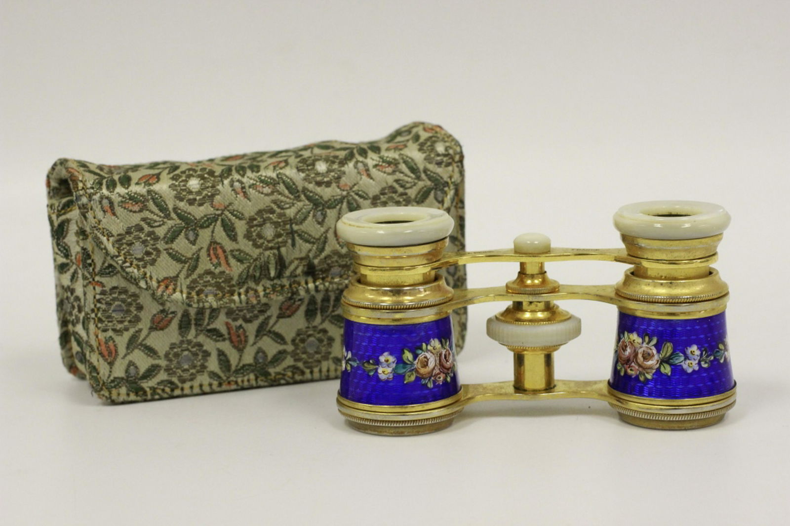 Pair of Enamel Vintage Opera Glasses Signed (1 of 5)