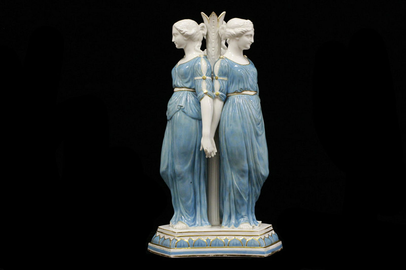 19thC Copeland English Porcelain Large Candlestick (1 of 5)