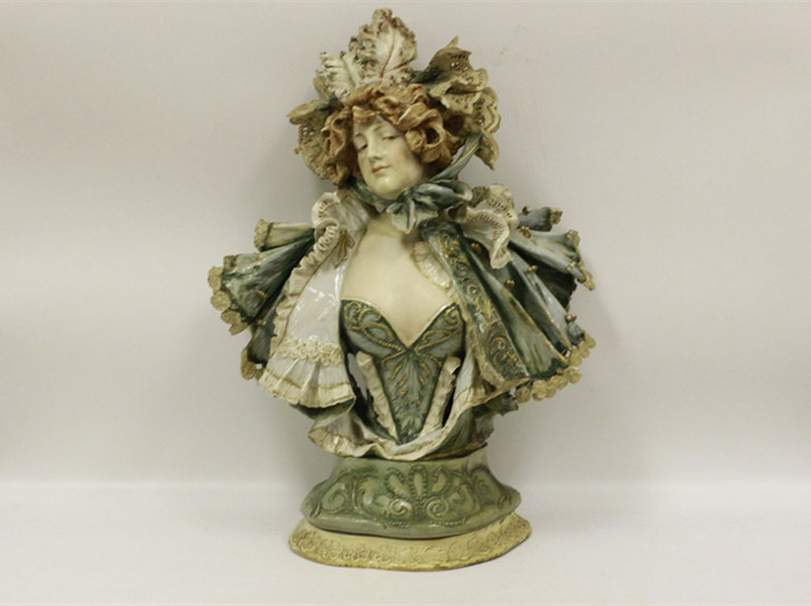 Art Nouveau Teplitz Porcelain Bust of a Woman (1 of 7)