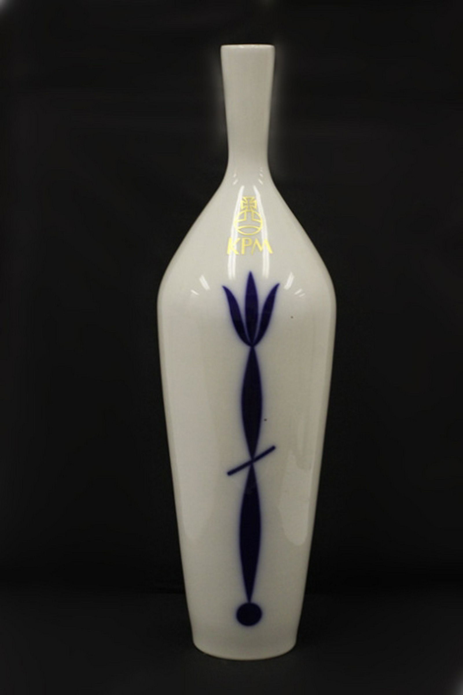 KPM Berlin German Tall Porcelain Vase Circa 1990's (1 of 6)