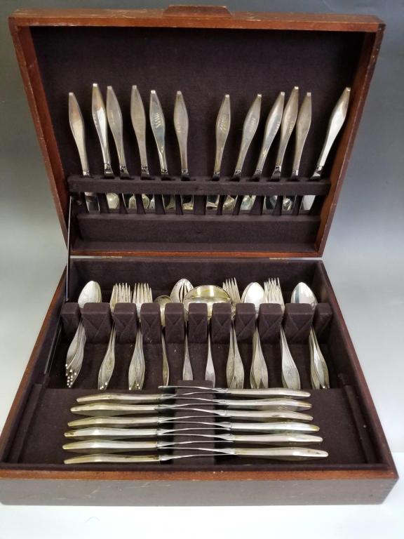 Reed & Barton Sterling Silver Cutlery Set (1 of 9)