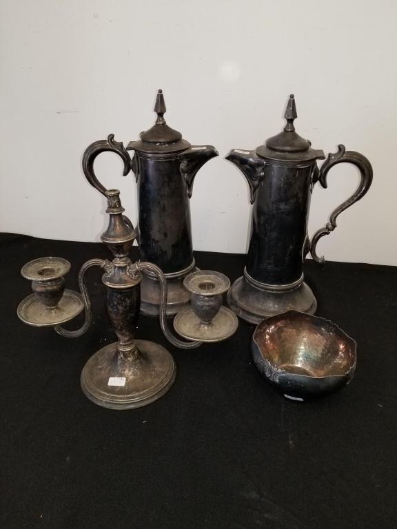 4pc Lot of Silver Plated Old Items (1 of 5)