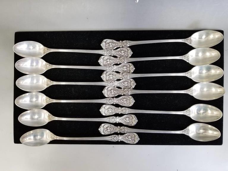 12 Francis I Sterling Silver Ice Cream Spoons (1 of 4)