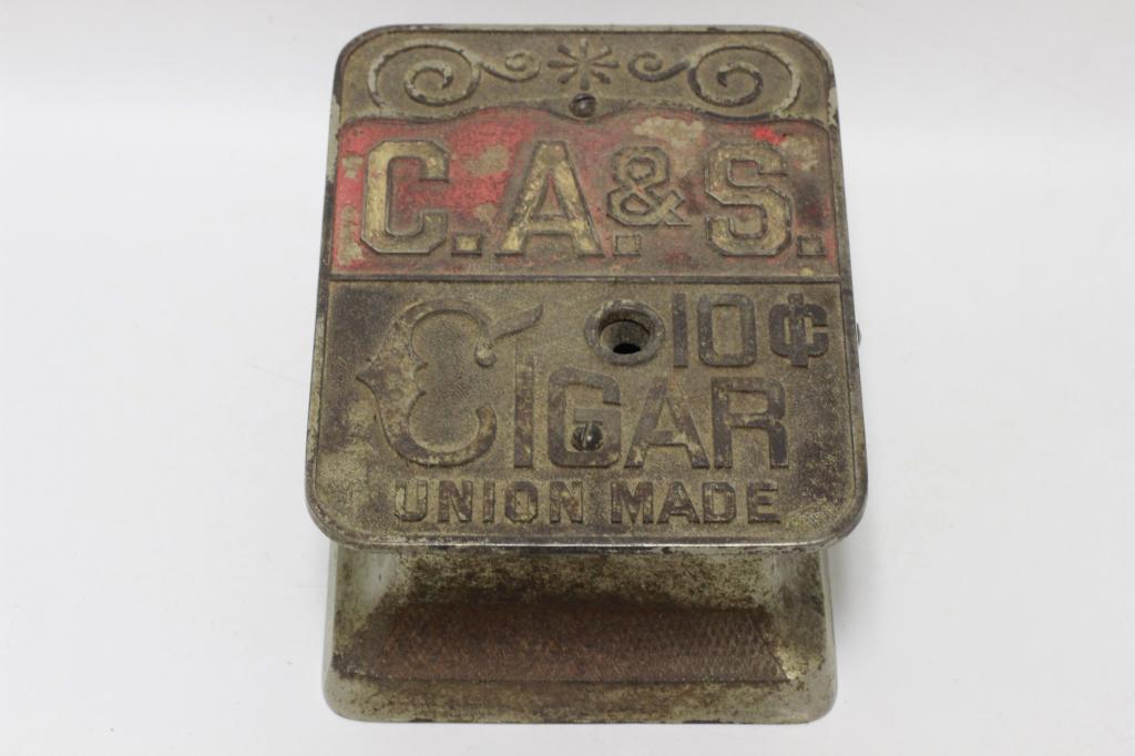 Key Wound Mechanical Clock Work Cigar Cutter (1 of 4)