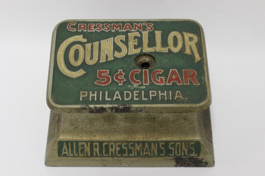 Key Wound Mechanical Clock Work Cigar Cutter (1 of 5)