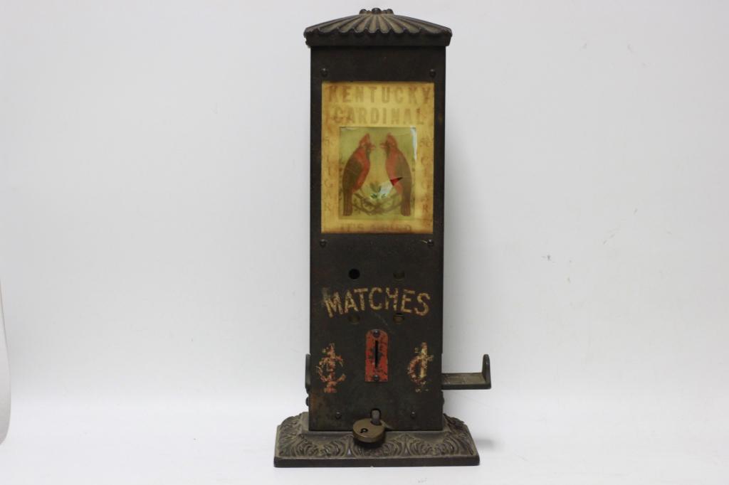 Metal Matchbox Dispenser "Kentucky Cardinal" (1 of 6)