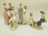 4 Lladro Figures of Woman & Man Dancing, Walking