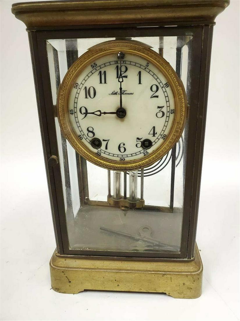 Seth Thomas Crystal & Bronze Regulator Clock (1 of 3)
