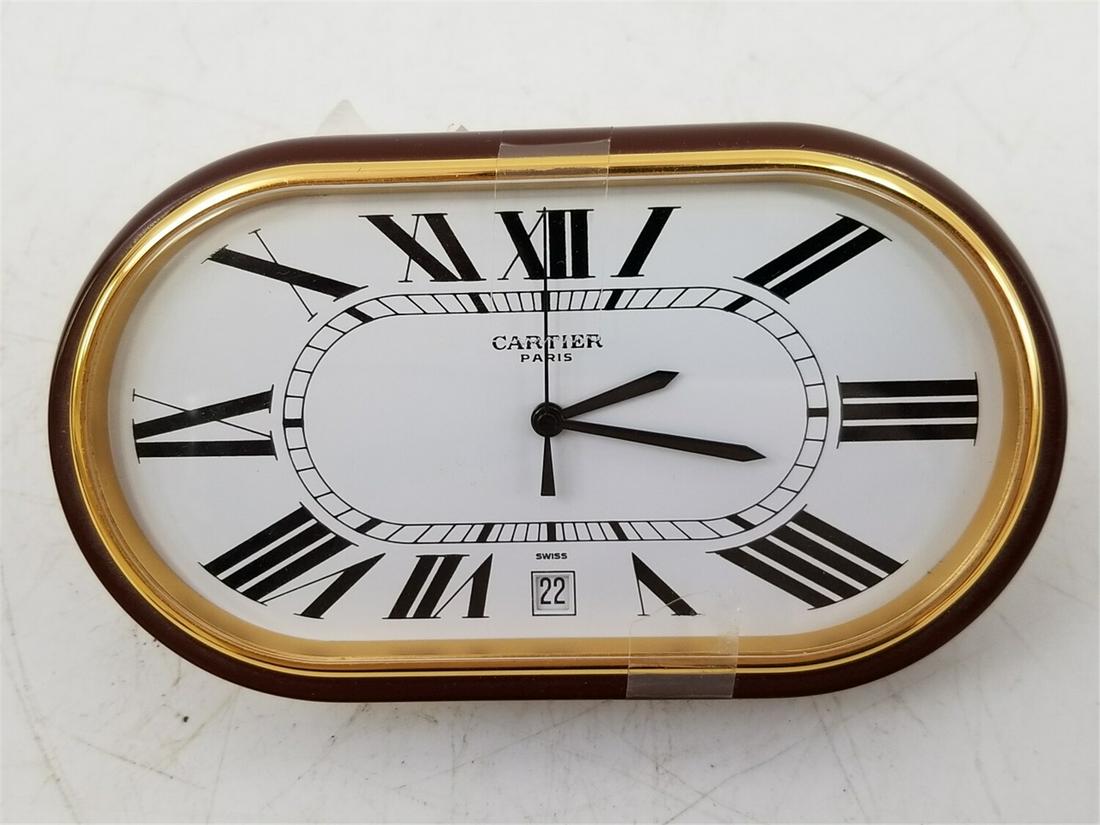 Cartier Paris Quartz Desk Clock. (1 of 9)