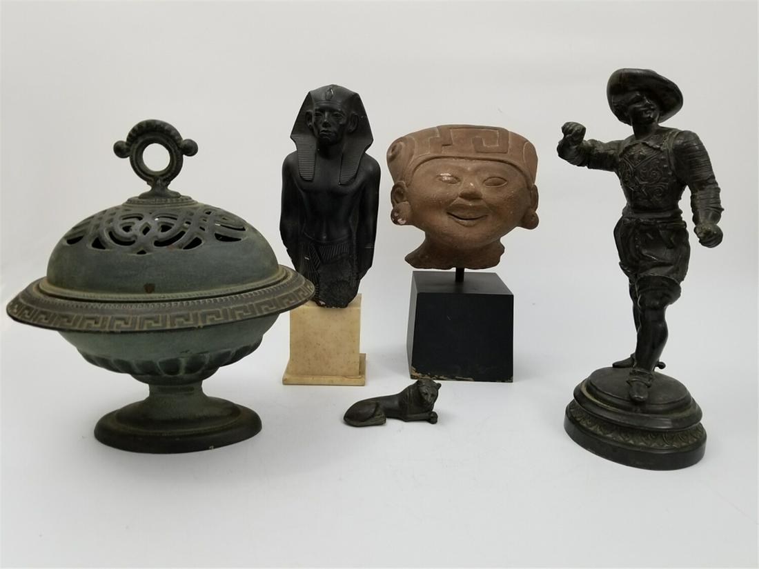 Lot of 5 Items Including White Metal Man (1 of 6)