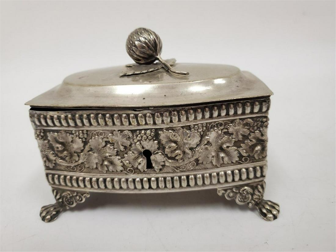 European 19thC Silver Etrog Container (1 of 5)