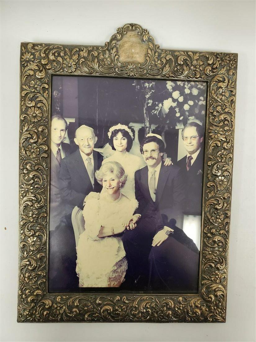 Large Sterling Silver Repose Frame w/ Oak Back. (1 of 2)