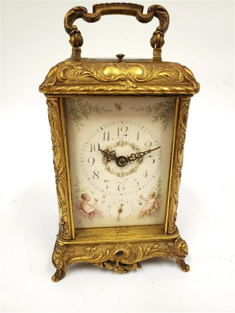 19C Tiffany & Co. NY  Bronze Carriage Clock (1 of 10)