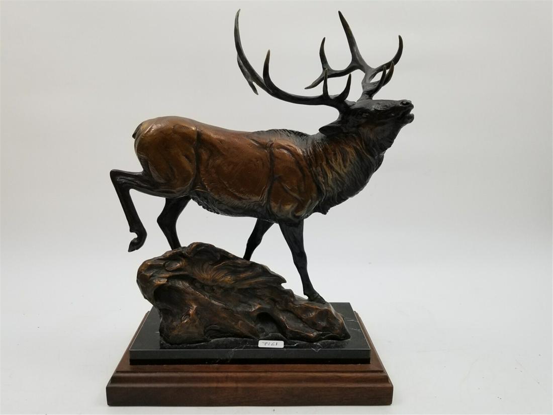 American Signed Bronze figure of a Stag (1 of 4)