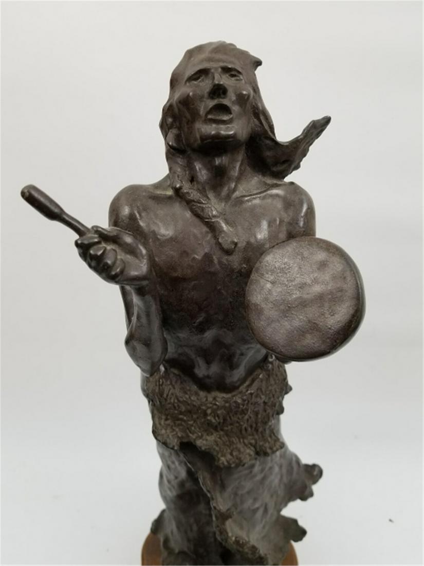 Signed Bronze figure ( The Buffalo Chant ) (1 of 7)