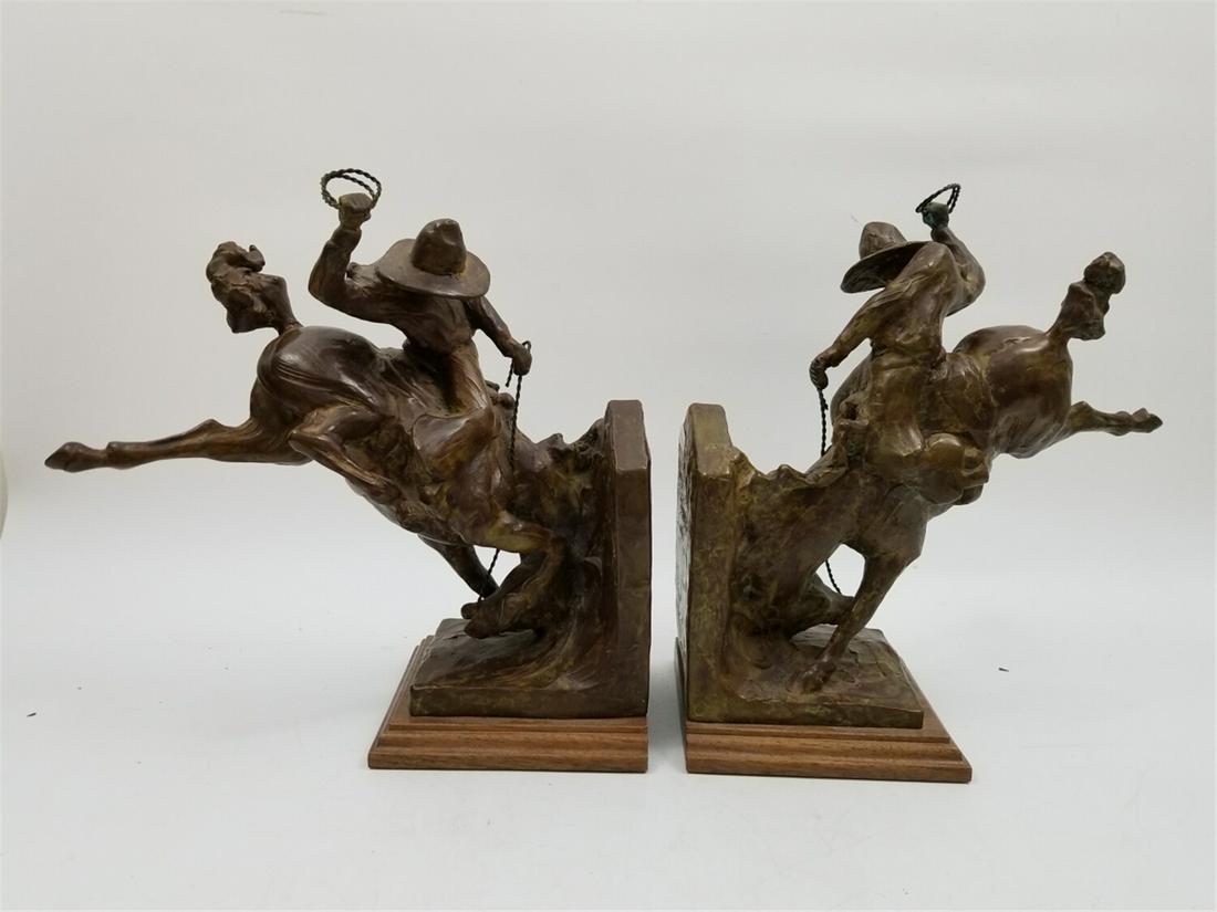 Sandy Scott American born 1943 Bronze book ends (1 of 3)