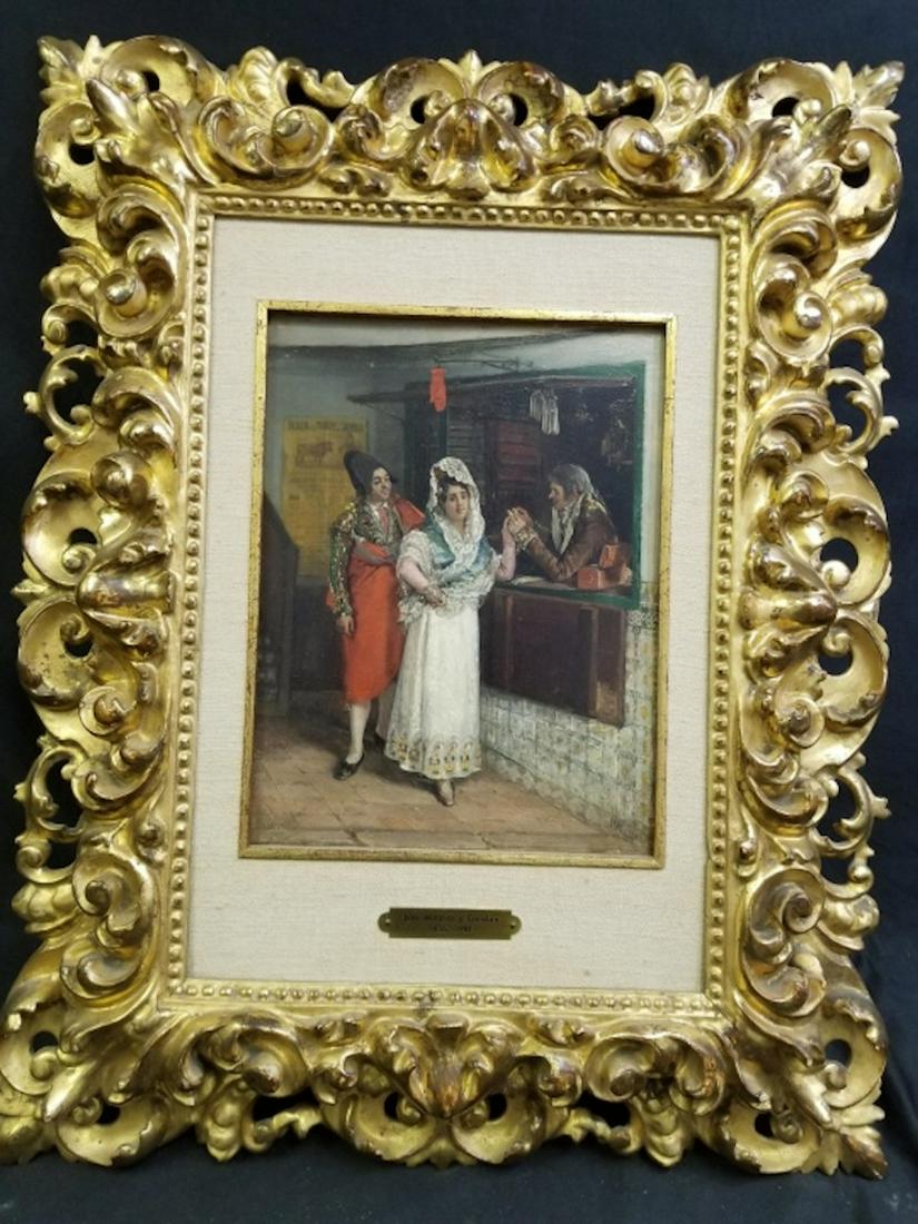 Painting Oil on Wood Luis Alvarez Catala(1836-1901) (1 of 10)