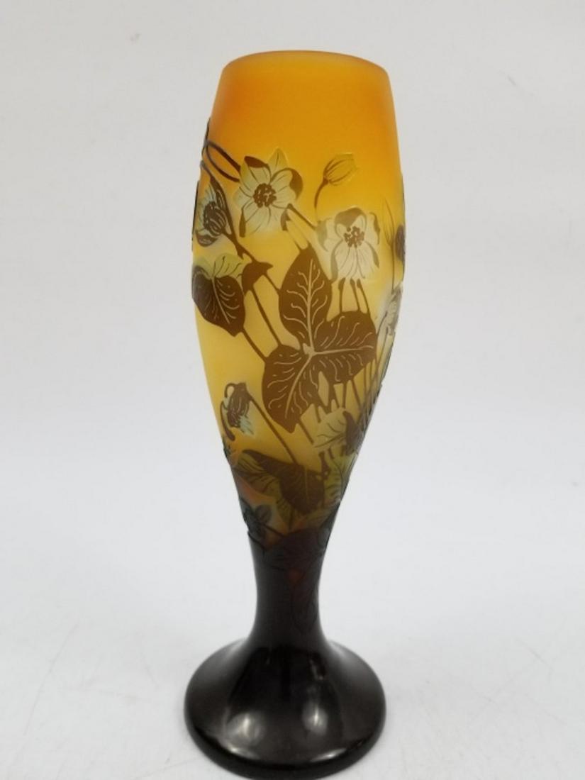 Galle Art Nouveau glass vase Circa 1905 (1 of 4)