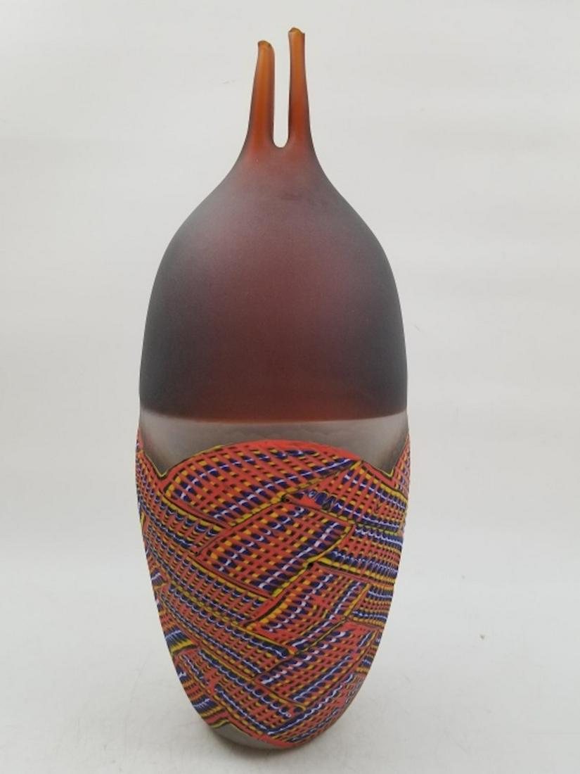 Signed Italian, Venetian, Murano glass vase (1 of 8)