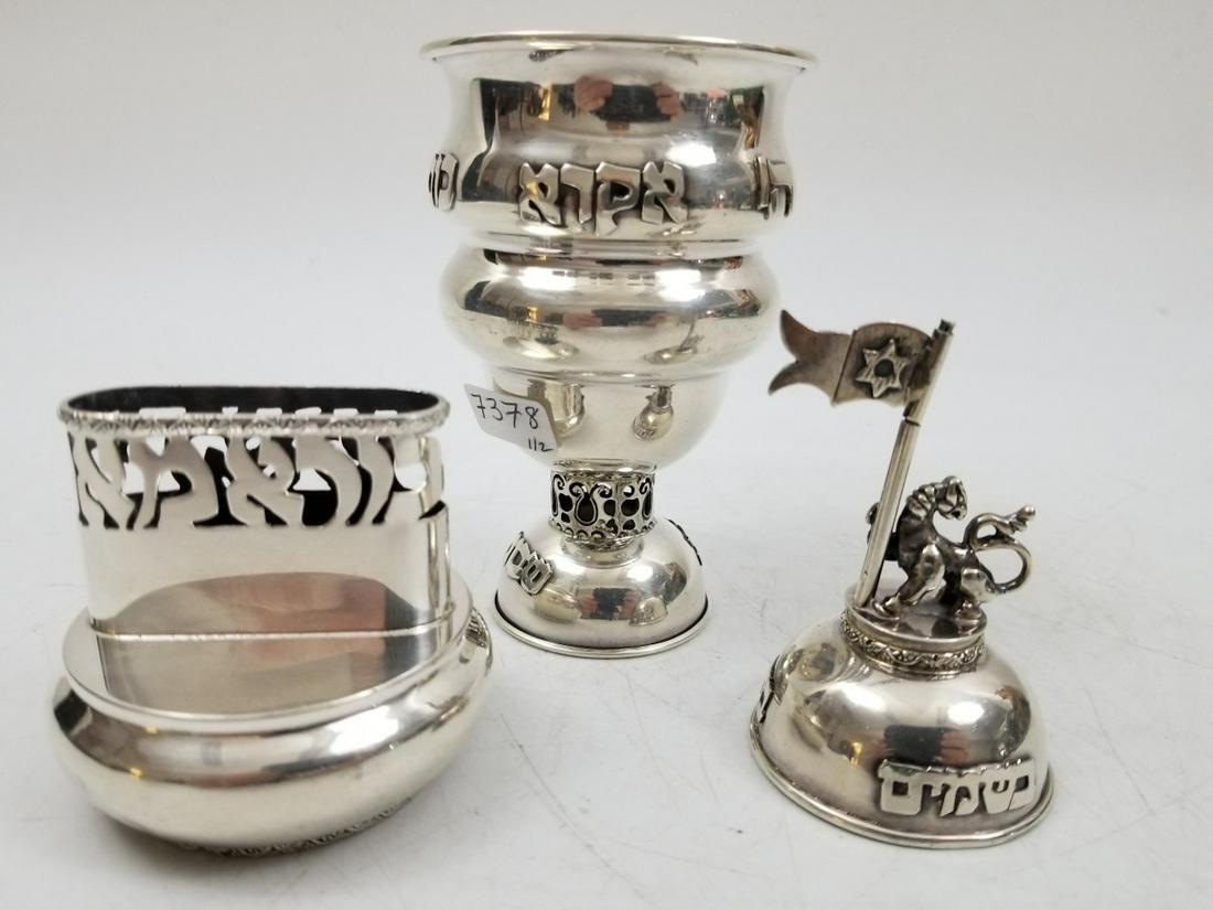 Judaica lot of 2 Sterling Silver items (1 of 6)