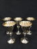 Rare Set 5 Art Deco Style Sterling Silver Goblets. - 2