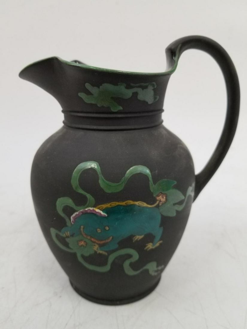 Rare Wedgwood Black Basalt Pitcher (1 of 5)