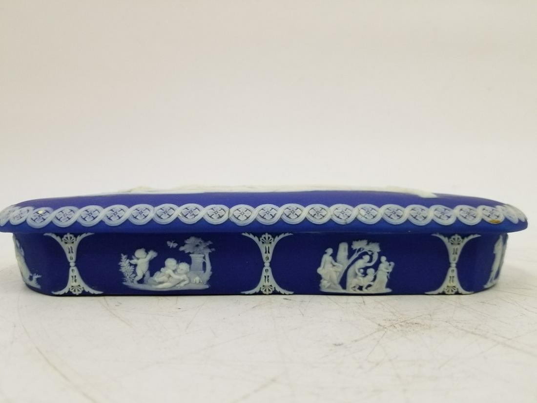 Rare Wedgwood Jasper Salesman Sample Trinket Box (1 of 12)