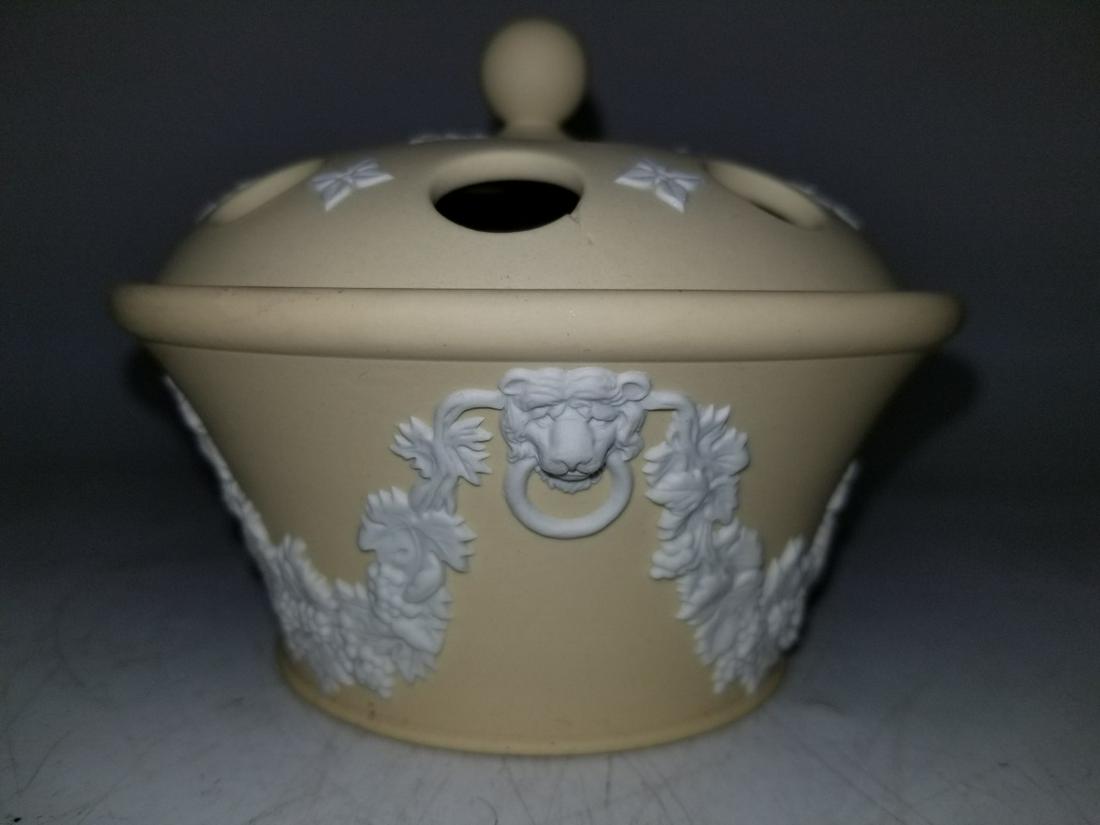 Rare Wedgwood Jasper Flower Frog, Potpourri Jar (1 of 5)