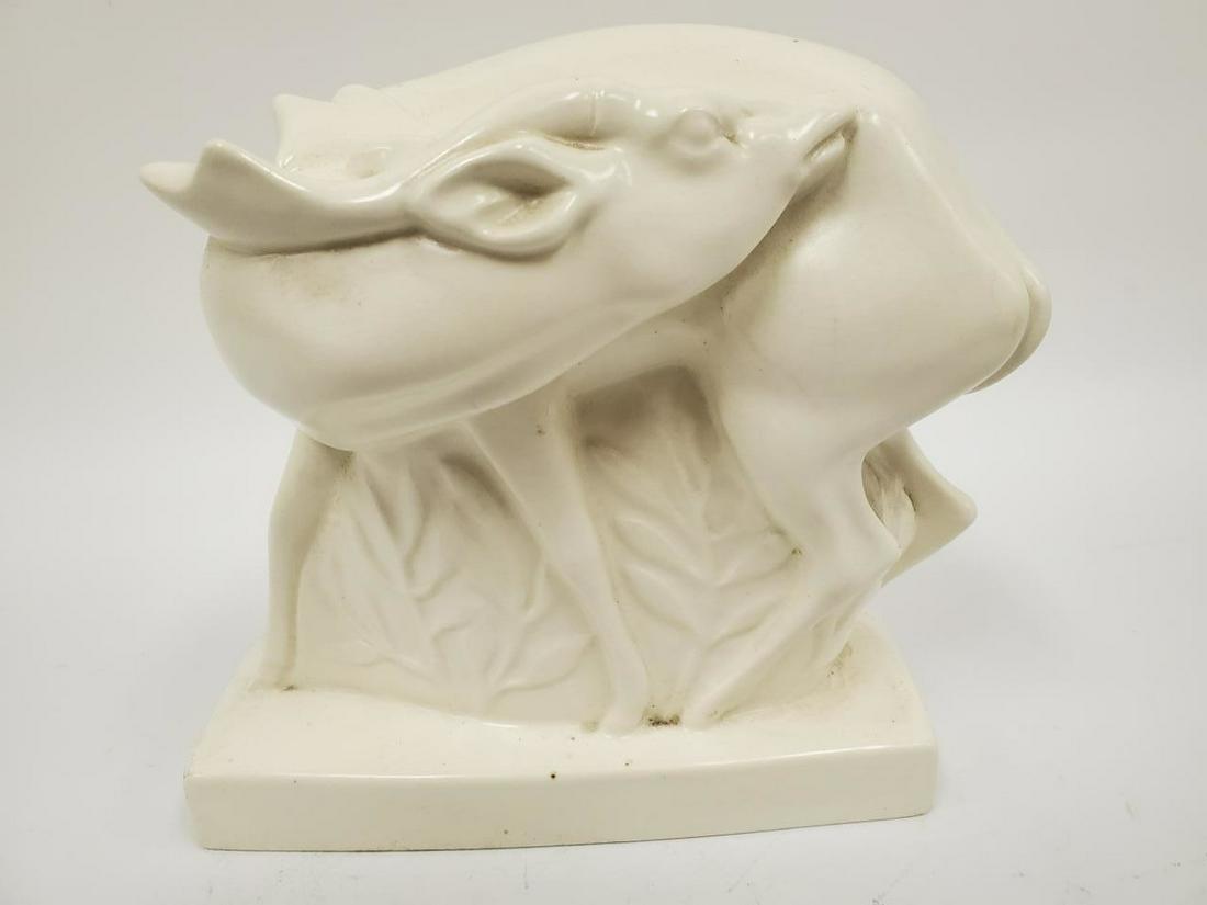 Rare Wedgwood White Glaze Fallow Deer. (1 of 3)