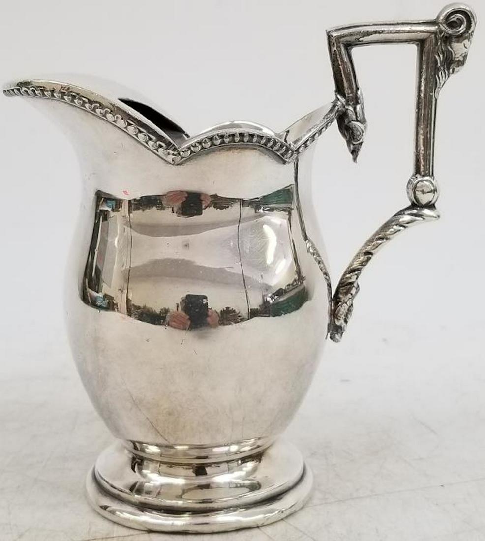 Coin Silver Child Size covered spout Pitcher 1835 (1 of 5)