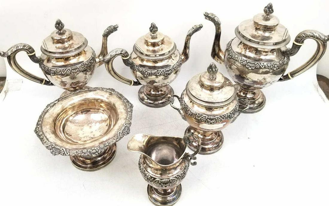 American Silver 6 Piece Coffee Set E.Lowens1820 (1 of 6)
