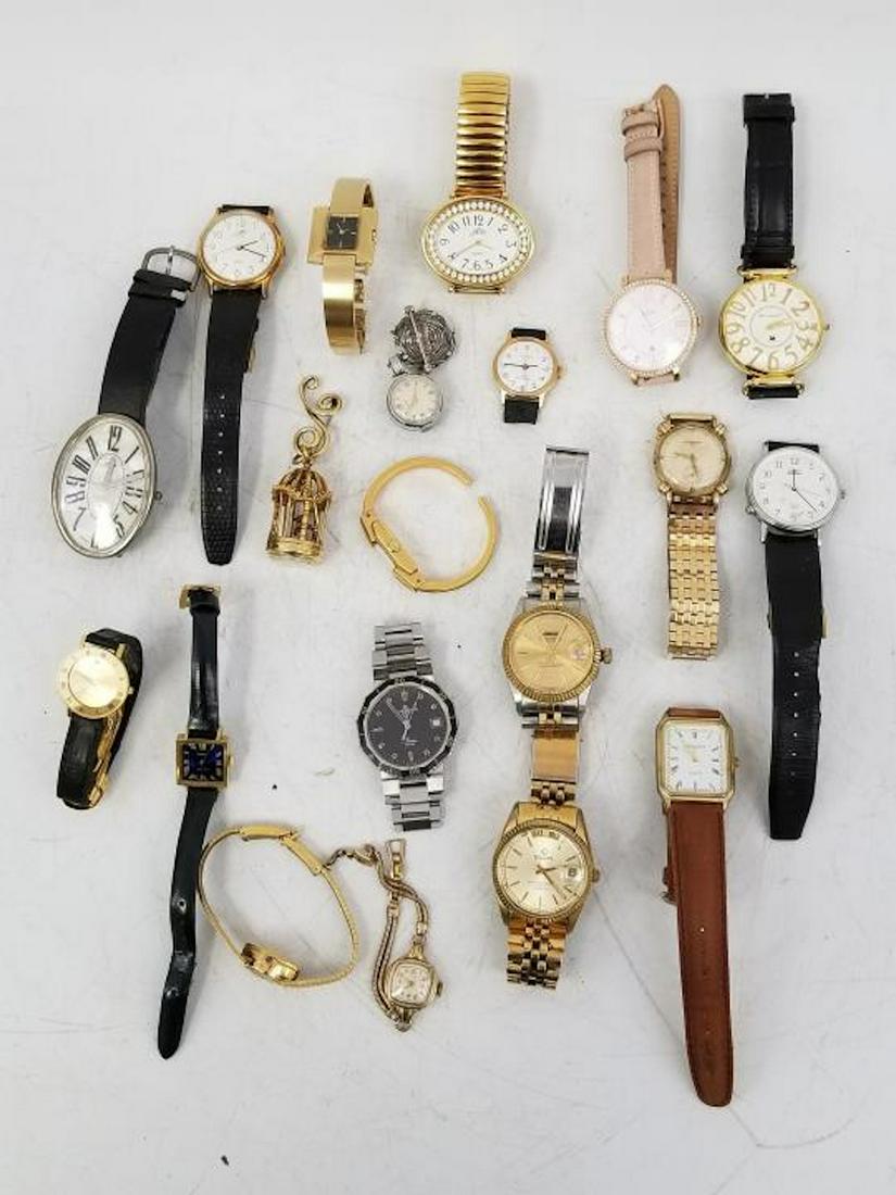 20 Piece Lot of Vintage Watches Including Bulova: 20 Piece Lot of Vintage Watches Including Bulova, Baum & Mercier, Etc. Condition: As Found.Dimensions- VariesProvenance: From a Queens, NY Home.Please note the absence of a condition report does not i