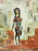Painting Judaica Watercolor on Paper, Moshe Raviv - 3