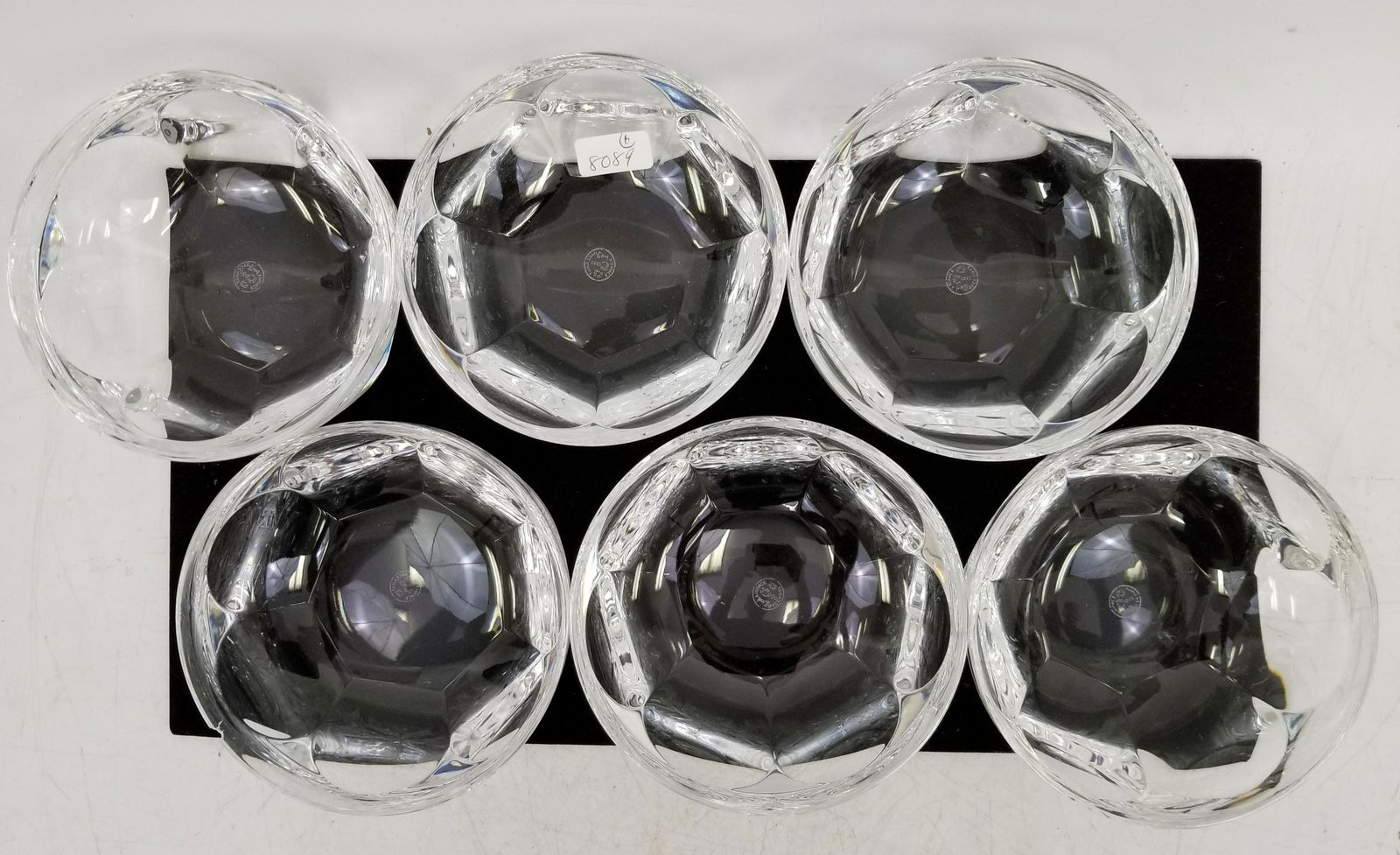 6 Baccarat Cut Glass Bowls. All Signed (1 of 4)