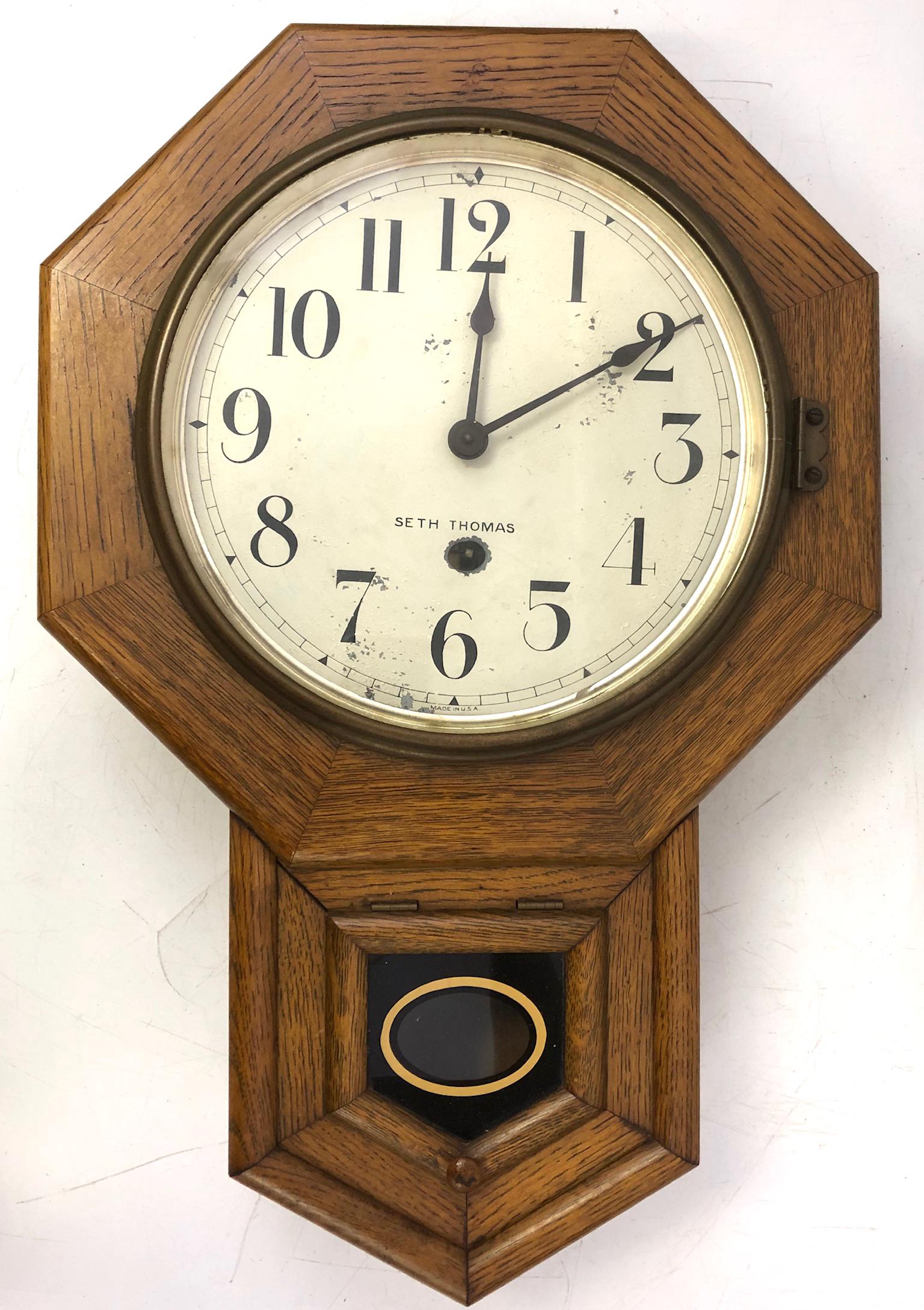 Antique Seth Thomas Hanging Clock (1 of 2)