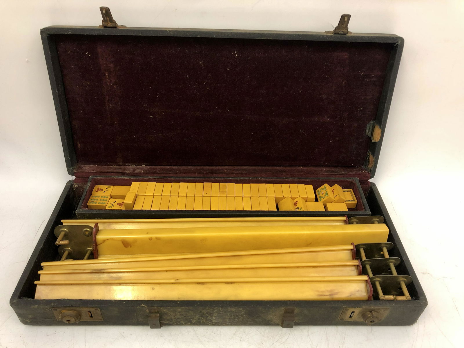 Unusual 1920's or Earlier Bakelite Mahjong Set (1 of 6)
