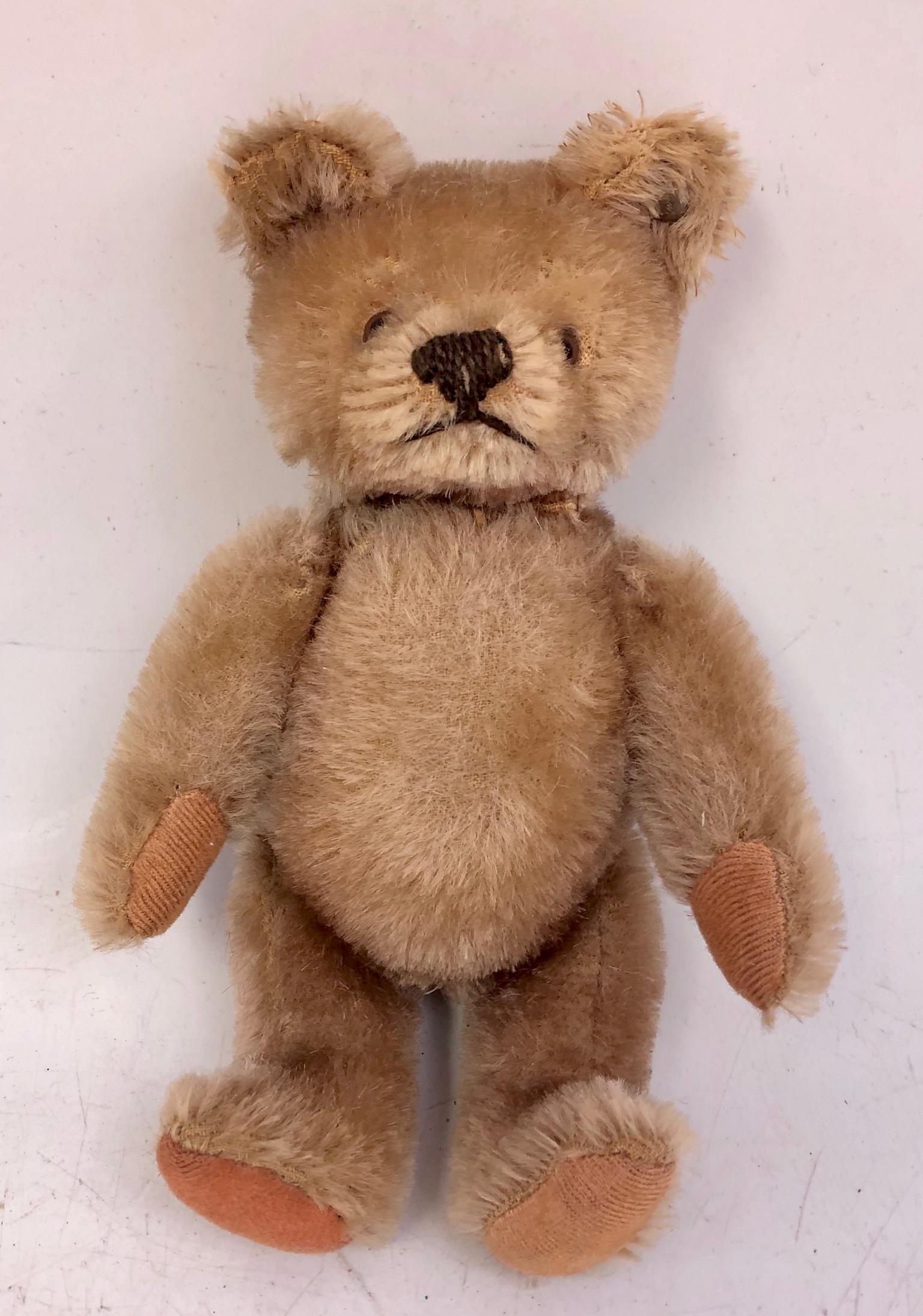 Steiff Early Small Teddy Bear, with Glass Eyes. (1 of 3)