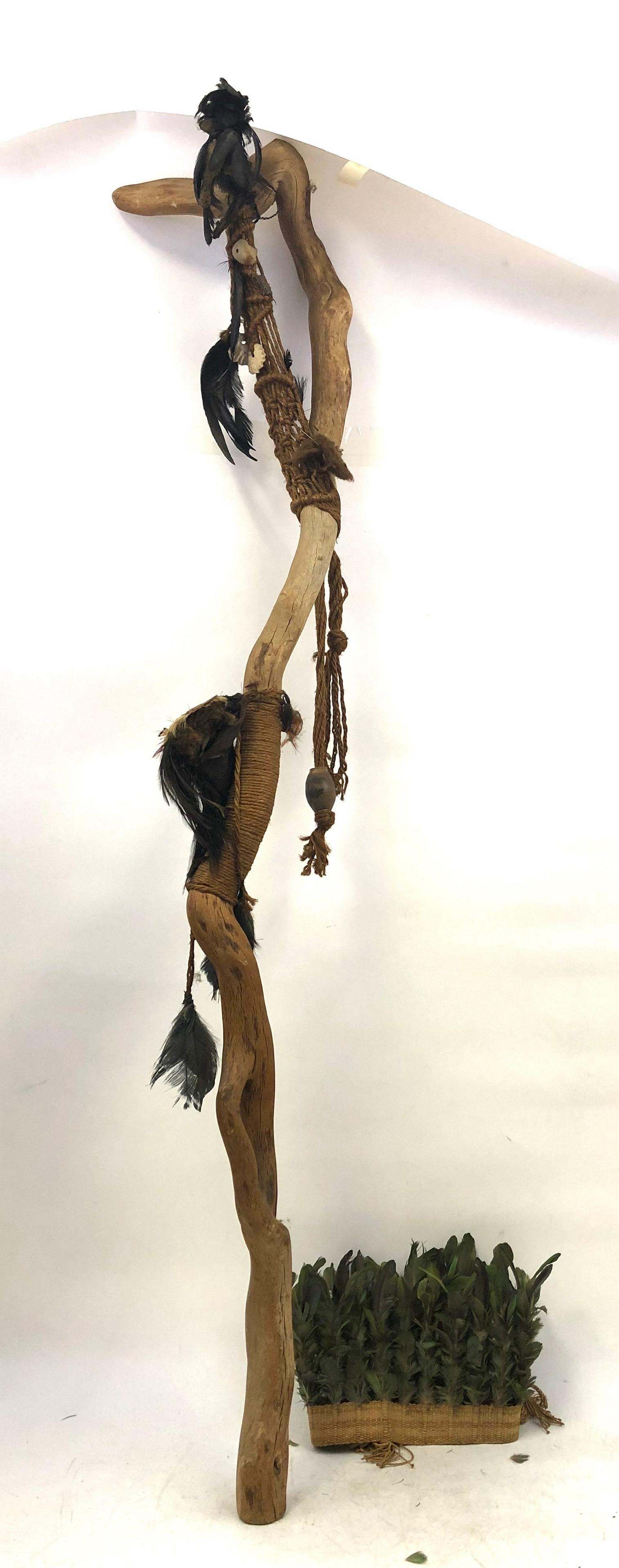 2pc Lot Old Native American Indian Ceremonial Item (1 of 3)