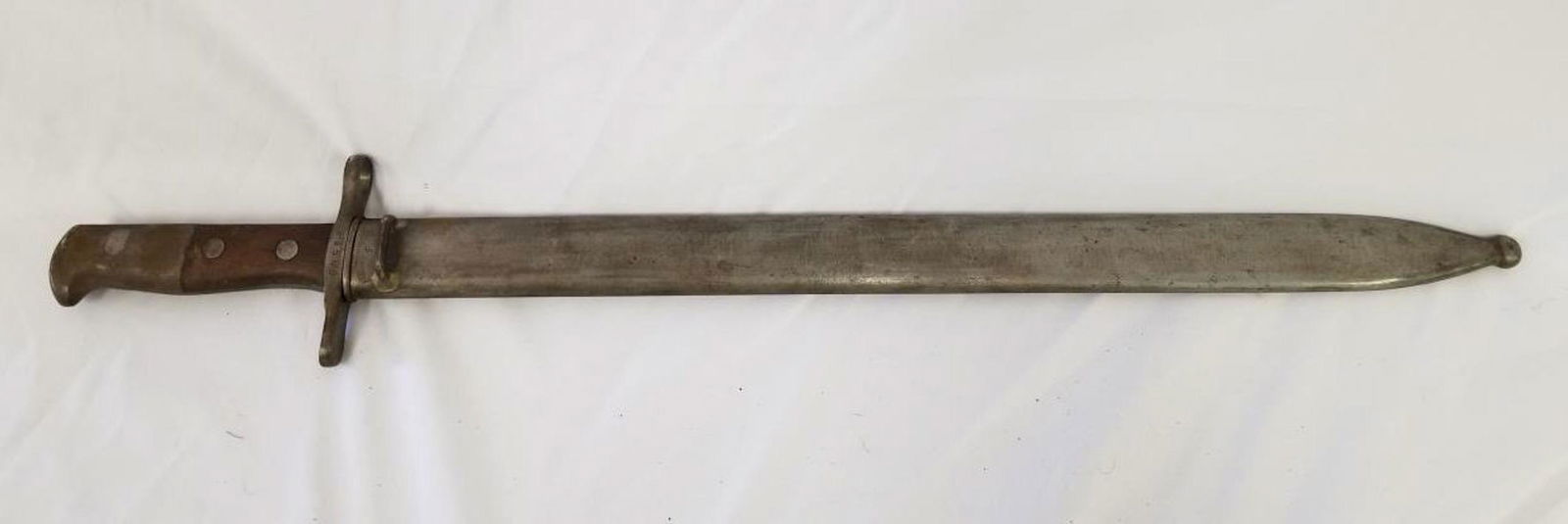 Vintage Antique Sword w/ Metal Scabbard Signed H.S (1 of 5)