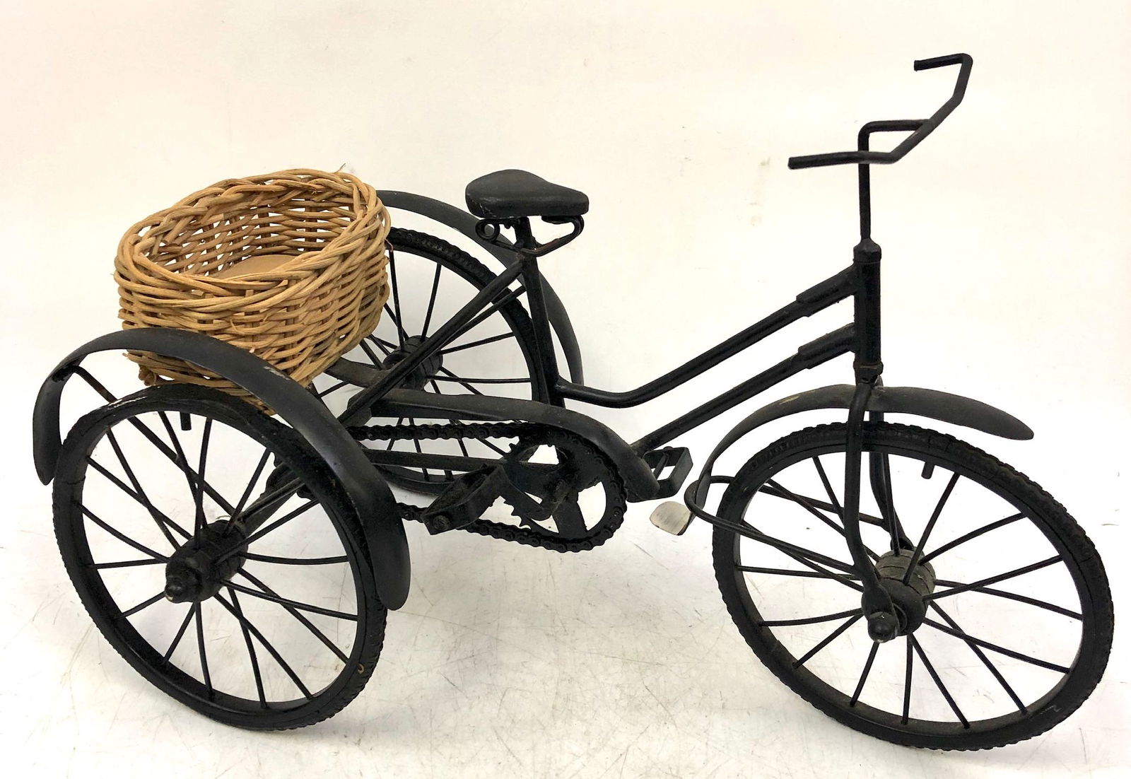 Vintage Unique Hand Made Toy Tricycle with Chain (1 of 3)